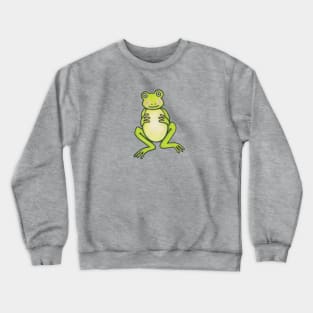 Funny Green Frog Crewneck Sweatshirt